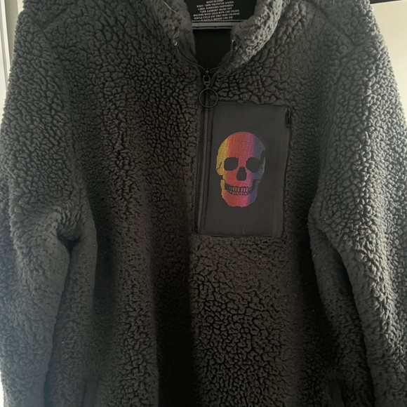 Torrid Active Skull Sherpa Pullover - Picture 3 of 4